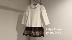 Polo Ralph Lauren ワンピース 3T ホワイト/チェック