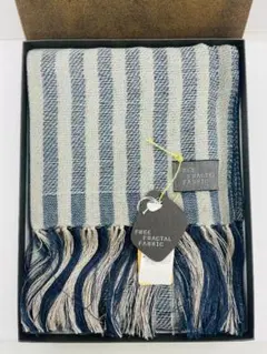 工房織座　FREE FRACTAL FABRIC　インディゴリネン　グレー