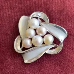 【31】淡水パール　シルバーペンダントトップ　シルバー925 ヴィンテージ