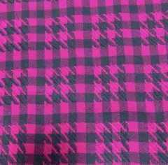 ウール　ピンク×チャコールグレー