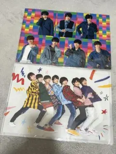なにわ男子 集合 クリアファイル2枚