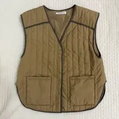 alexiastam キルティングベストジャケット