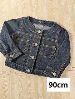 【美品】COMME CA ISM ダークブルー デニムジャケット 90