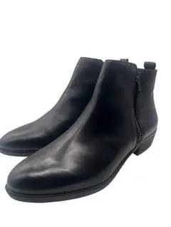 LAUREN/Ralph Laurenレザーサイドジッパーブーツ ブラック9B
