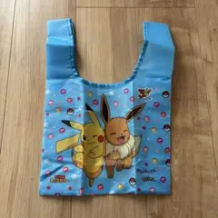 未使用ポケモン エコバッグ ピカチュウ イーブイ ブルー