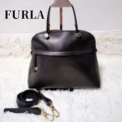 FURLA フルラ パイパー M 2way ブラック