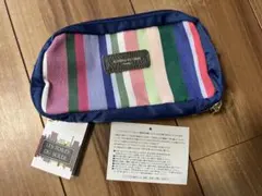 新品未使用　レトワールデュソレイユ　ポーチ　カラフルストライプ柄のサムネイル