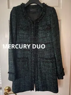 MERCURY DUO ノーカラーツイードコート