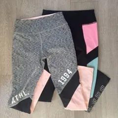 H&M スポーツスパッツ　2枚セット　EUR134/140