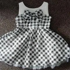 1回着用☆メゾピアノ　ワンピース110