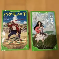 バケモノの子、おおかみこどもの雨と雪　2冊セット