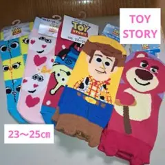 トイ・ストーリー レディース スニーカーソックス 5足 A