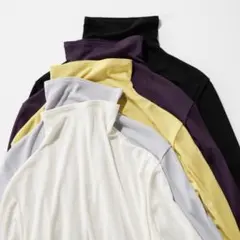 ユニクロ★シアージャージータートルネックT★ブラックＳサイズ