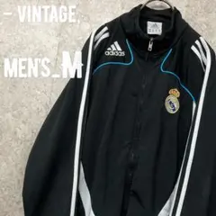レア《アディダス》レアルマドリード刺繍トラックジャケット ジャージ/M