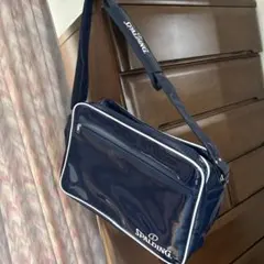 【未使用】SPALDINGエナメルバッグ ショルダーバッグ ネイビー