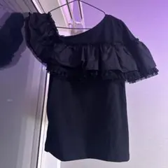 Rady オフショル風 フリルトップスBLACKのサムネイル