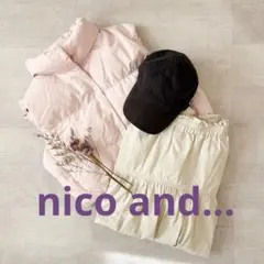 nico and... ニコアンド　ギャザー　スカート　ロング