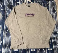 THRASHER MAGAZINE ロゴ ロンT グレーのサムネイル