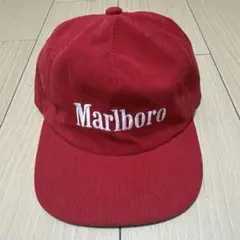 90’s vintage Marlboro コーデュロイキャップ 赤