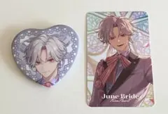 にじさんじ ジューンブライド ハート缶バッジ　フォト風カード 葛葉