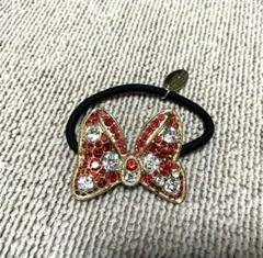 ディズニーリゾート ミニー ラインストーンデコヘアゴム