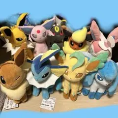 イーブイ　ぬいぐるみセット イーブイ好き必見！ イーブイと進化形が勢ぞろいのグッズ「Eievui