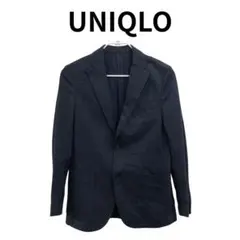 UNIQLO ユニクロ テーラードジャケット ネイビー系 ストレッチ素材