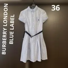 BURBERRY LONDON BLUE LABEL 半袖シャツワンピース