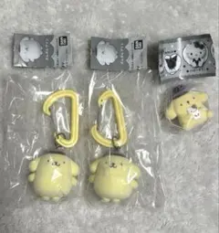 サンリオ　カラビナマスコットチャーム　ふわわフロッキーマスコット　ポムポムプリン