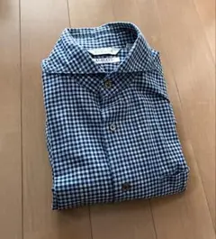 ユニバーサルランゲージ アルビアーテ シャツ チェック ネイビー ALBIATE