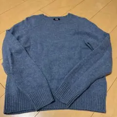 UNIQLO ユニクロ ラムクルーネックセーター ブルー