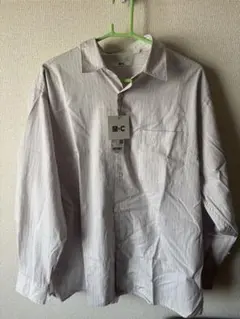 【新品タグ付き】ユニクロC ブロードオーバーサイズシャツ Lサイズ