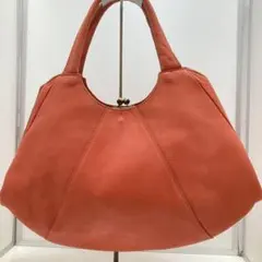 Kanmi カンミ レザー がま口 ショルダーバッグ ハンドバッグ 本革