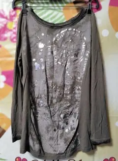 フェアリーグランジ　Y2K ダークコア 平成ギャル カットソー　トップス