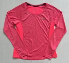 NIKE ナイキ 長袖 ランニングウェア 蛍光ピンク レディース M