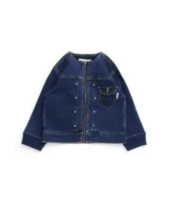 Make Your Day デニムジャケット　ノーカラー100