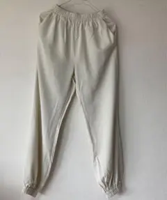 ホワイト ジョガーパンツ Sサイズ