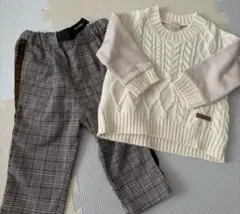 petit main ニットセーターとパンツセット