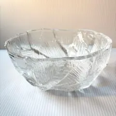 【未使用】HOYA ガラス フルーツボール 大鉢 昭和レトロ クリスタル 盛り鉢のサムネイル