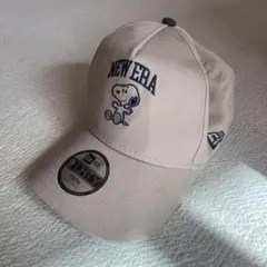 NEW ERA ニューエラ　スヌーピー　キャップ　ベージュ　YOUTH　子供用
