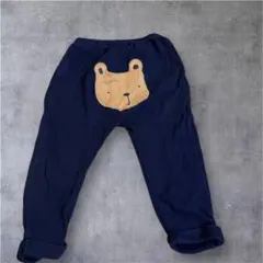 【Baby GAP】クマ刺繍 ネイビー パンツ