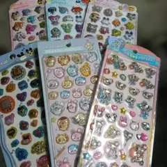 立体シールまとめ売り6枚セット ちいかわ、たまごっち