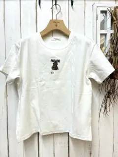 【新品】classical ELF クマ刺繍 半袖Tシャツ オフホワイト Mのサムネイル