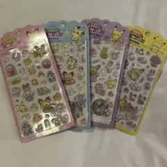ポケモン 韓国 公式3Dシール 4枚セット