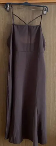 ブラウン キャミワンピース Lサイズ