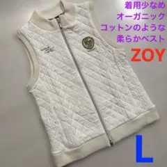 ZOY ゾーイ レディース キルティング ベスト 厚手 オフホワイト L