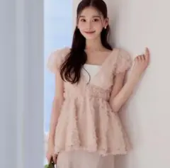 poláura ポローラ フラワーペプラムバックリボンチュニック - メルカリ
