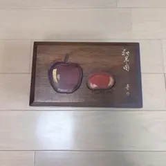 りんご柄 楕円形 小物入れ 蓋付き 収納ケース | Mercari