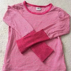 BACK NUMBER 長袖Tシャツ ピンクストラップ トップス 120cm