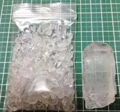 水晶さざれ＆水晶原石　ルース　　ブラジル産　☆匿名配送 A2